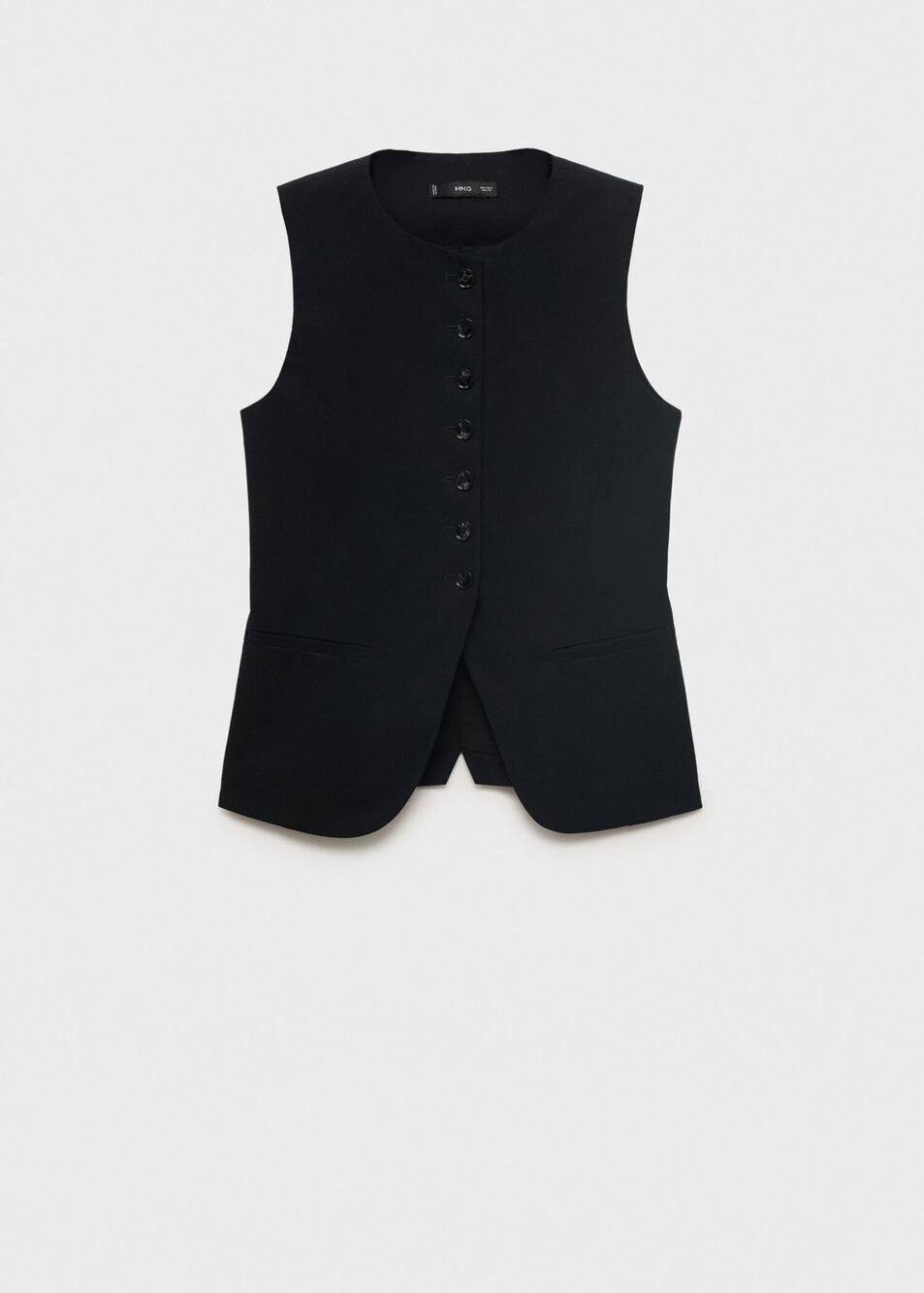 MANGO Suit Vest With Buttons - M